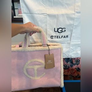 UGG X TELFAR Pink Fluffy Tote